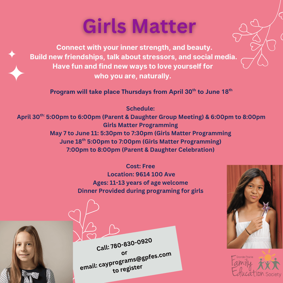 Girls Matter! Program April 30 to June 18 2026